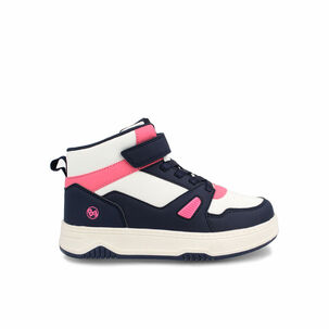 Zapatilla Ni&ntilde;a Bubblegummers Centennial Azul Marino - Blanco